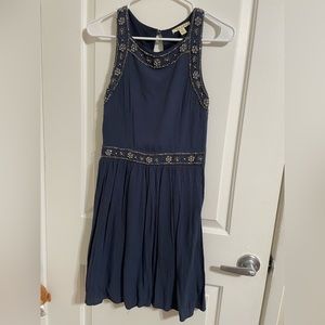 Blue beaded dress